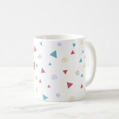 Chic Geometric Triangle en Swirls Koffiemok (Voorkant rechts)
