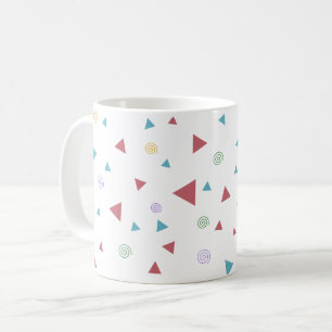 Chic Geometric Triangle en Swirls Koffiemok