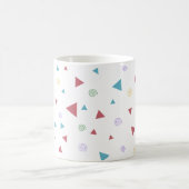 Chic Geometric Triangle en Swirls Koffiemok (Center)