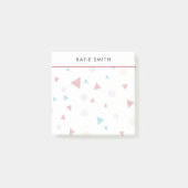 Chic Geometric Triangle en Swirls Post-it® Notes (Voorkant)