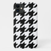 chic geometrisch zwart-wit geluidsdieptepatroon Case-Mate iPhone case (Achterkant)