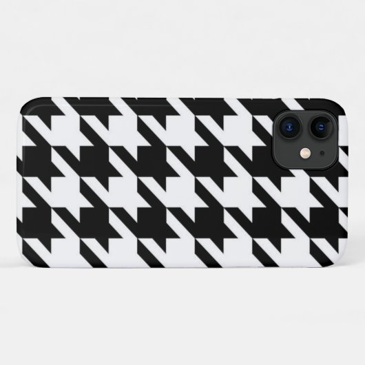 chic geometrisch zwart-wit geluidsdieptepatroon Case-Mate iPhone case (Achterkant (horizontaal))