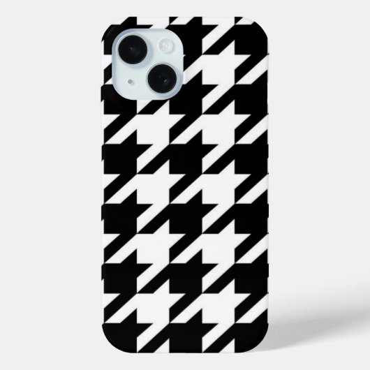 chic geometrisch zwart-wit geluidsdieptepatroon Case-Mate iPhone case (Achterkant)