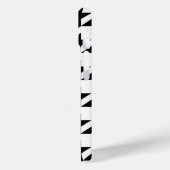 chic geometrisch zwart-wit geluidsdieptepatroon Case-Mate iPhone case (Achterkant / Links)