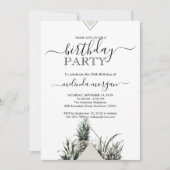 Chic Geometrische Pinapple tropische volwassen ver Kaart (Voorkant)