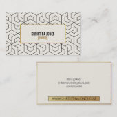 ★ Chic Geometrische visitekaartsjabloon ★ Visitekaartje (Voorkant / Achterkant)