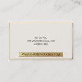 ★ Chic Geometrische visitekaartsjabloon ★ Visitekaartje (Achterkant)