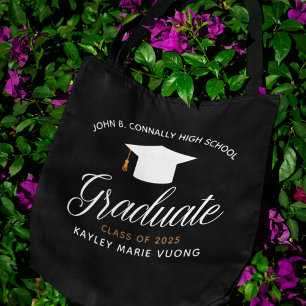 Chic Gepersonaliseerde Afstuderen Klasse van 2025  Tote Bag