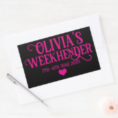Chic Gepersonaliseerde Hen Do Stickers | bruidsplo (Envelop)