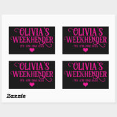 Chic Gepersonaliseerde Hen Do Stickers | bruidsplo (Vel)
