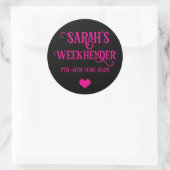 Chic Gepersonaliseerde Hen Do Stickers | bruidsplo (Tas)