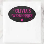 Chic Gepersonaliseerde Hen Do Stickers | bruidsplo (Tas)