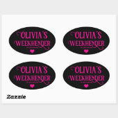 Chic Gepersonaliseerde Hen Do Stickers | bruidsplo (Vel)
