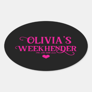 Chic Gepersonaliseerde Hen Do Stickers | bruidsplo