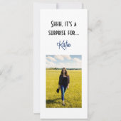 Chic geschilderde denim 50 en fantastische verrass kaart (Achterkant)