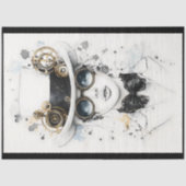 Chic Gesofisticeerde Steampunk Vrouw Q4 Decoupage Tissuepapier (Voorkant)