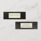 Chic-gespikkeld patroon mini visitekaartje (Voorkant / Achterkant)