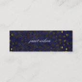 chic gevlekt textuurpatroon mini visitekaartje (Voorkant)