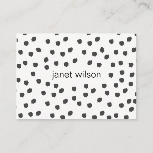chic gevlekt textuurpatroon visitekaartje (Voorkant)
