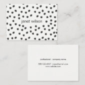 chic gevlekt textuurpatroon visitekaartje (Voorkant / Achterkant)