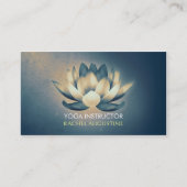 Chic Gglotus & Blue Grunge Yoga Instructor Visitekaartje (Voorkant)