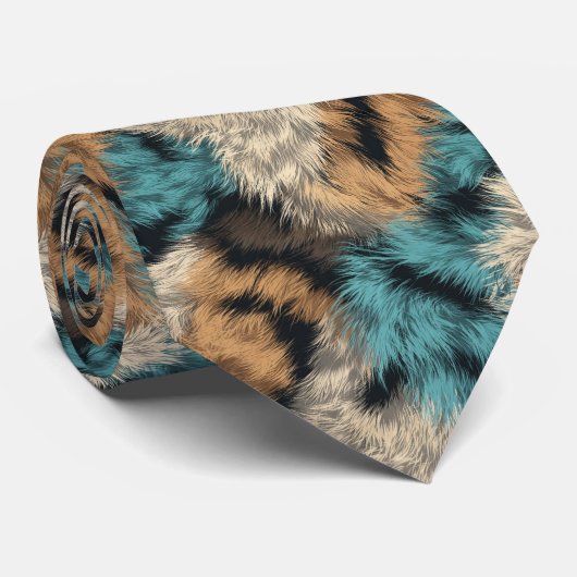 Chic Gift  For Boyfriend Animal Print	This pattern Stropdas (Opgerold)