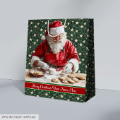 Chic Gift Wrap Bag Santa Claus Christmas  Medium Cadeauzakje
