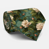 Chic Gifts For Dad Gardenias Floral Stropdas (Opgerold)