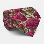 Chic Gifts For Husband Carnation Floral Stropdas (Opgerold)