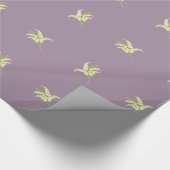 Chic Giftwrap, Lilies of the Valley on Mauve Cadeaupapier (Hoek)