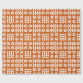 Chic Giftwrap: Welsh Tapestry Pattern, Brick Red Cadeaupapier (Vlak)