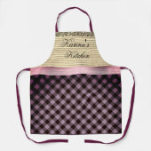 Chic Gingham Colorblock Schort (Voorkant)