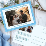 Chic Gingham Hanukkah Christmas Custom 3 Foto Feestdagenkaart<br><div class="desc">Perfect leuk briefkaart voor een leuke vakantie groet! Met de hand gemaakte kunst voor jou! VOLLEDIG ! Klik hierboven op "Personaliseren" om de tekst aan de voor- en achterkant te bewerken en uw eigen foto's aan de voor- en achterkant toe te voegen. Klik op "Bewerken met ontwerpgereedschap" om de lettertypen,...</div>