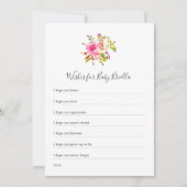 Chic Girl Baby shower wenst Baby Kaart (Voorkant)