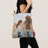 Chic Girl in Gdansk, Polen Tote Bag (Dichtbij)