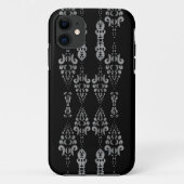 Chic Girly Black en White Ornamental Pattern Case-Mate iPhone Case (Achterkant)