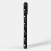 Chic girly faux Silver glitter blauwgroen monogram Case-Mate iPhone Case (Achterkant / Rechts)