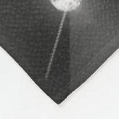 Chic girly faux Silver glitter blauwgroen monogram Fleece Deken (Hoek)