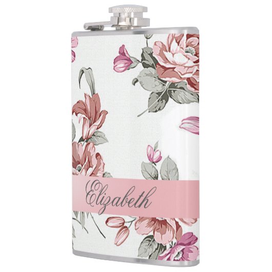  Chic Girly Flowers-Personalized Heupfles (Links)