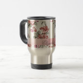  Chic Girly Flowers-Personalized Reisbeker (Voorkant links)