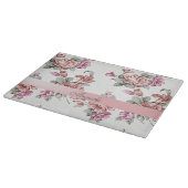  Chic Girly Flowers-Personalized Snijplank (Hoek)