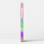 Chic Girly Gold Glitter Abstracte Initialen Design Case-Mate iPhone Case (Achterkant / Links)