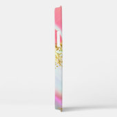 Chic Girly Gold Glitter Abstracte Initialen Design Case-Mate iPhone Case (Achterkant / Rechts)