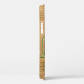 Chic Girly Gold Glitter Peacock Monogram Case-Mate iPhone Case (Achterkant / Rechts)