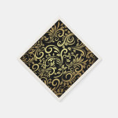  Chic Girly Gold Swirls Servet (Hoek)