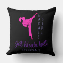 Chic Girly Modern Black Roze Martial Arts Karate