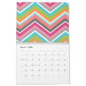 Chic Girly Pattern - U kunt de datum wijzigen Kalender (Mar 2026)