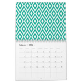 Chic Girly Pattern - U kunt de datum wijzigen Kalender (Feb 2026)