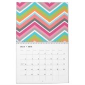 Chic Girly Pattern - U kunt de datum wijzigen Kalender (Mar 2016)