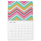 Chic Girly Pattern - U kunt de datum wijzigen Kalender (Mar 2027)